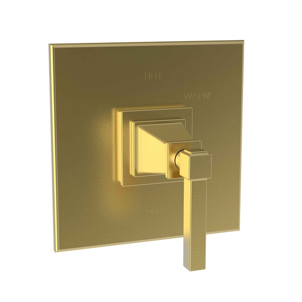 Newport Brass Shower Trim Plate W/ Handle. Less Showerhead, Arm And Flange, Gold 4-3144BP-24S - main